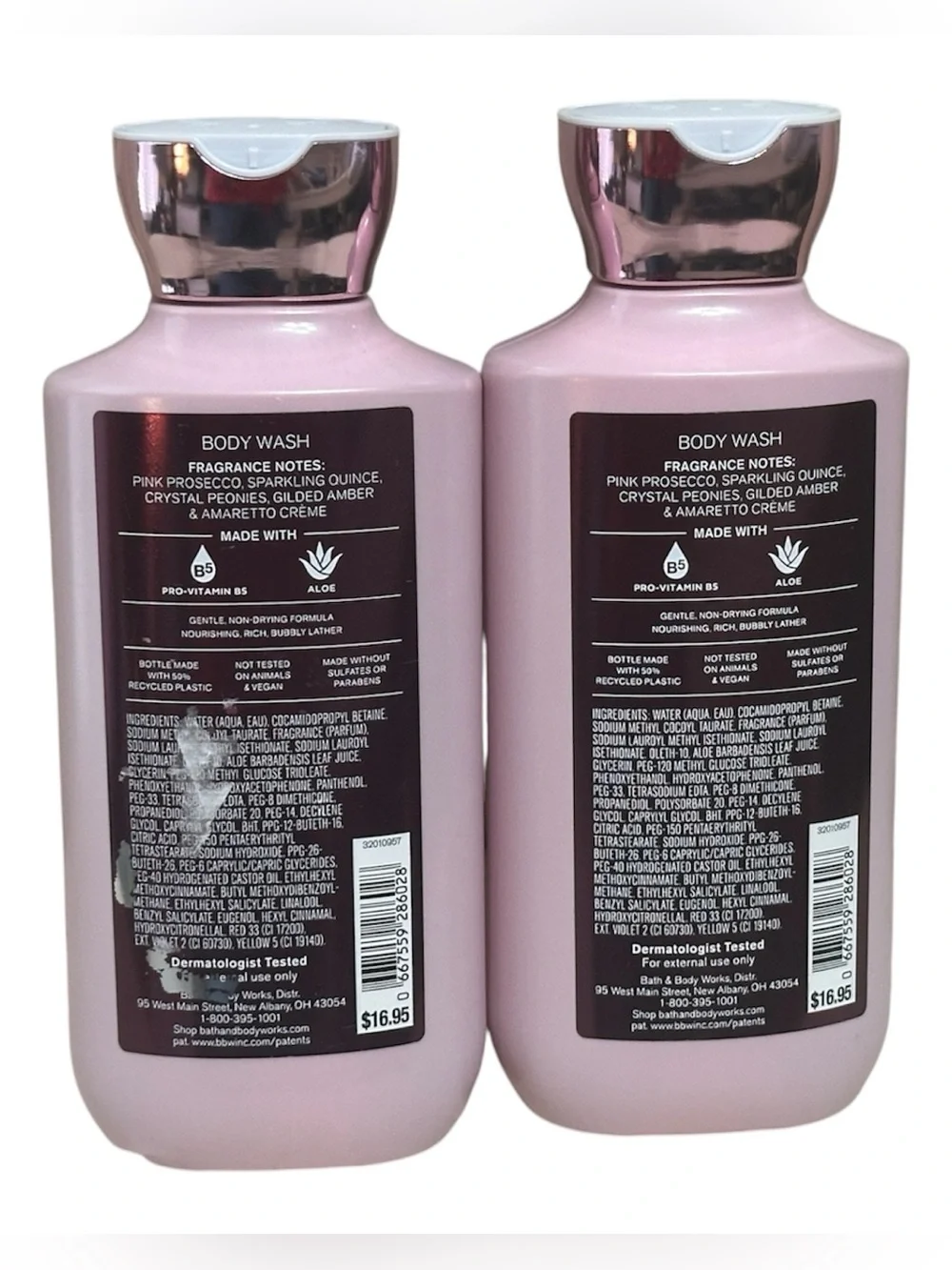 2 Bath & Body Works A Thousand Wishes body washes 10 oz
